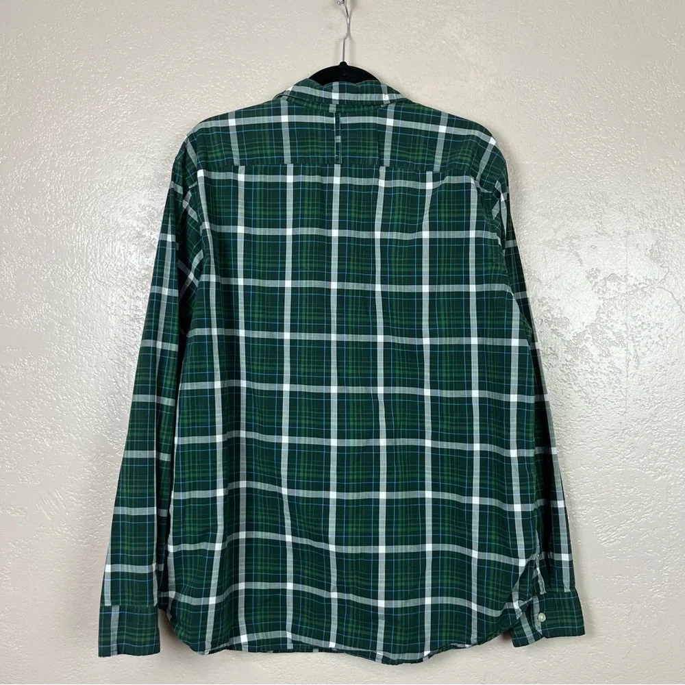 5 for‎ $30 Banana republic men long sleeve bottoms down multicolor plaid shirt